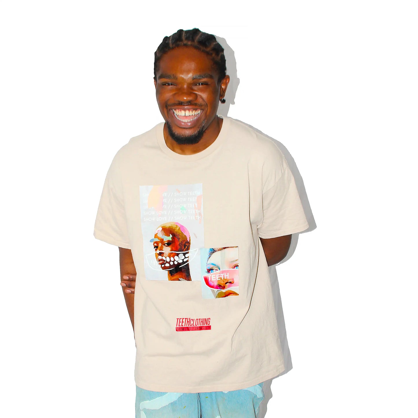 SCATTERED TEETH 4 T-SHIRT BEIGE