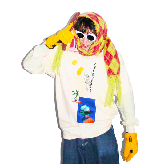 SCATTERED TEETH 5 T-SHIRT BEIGE