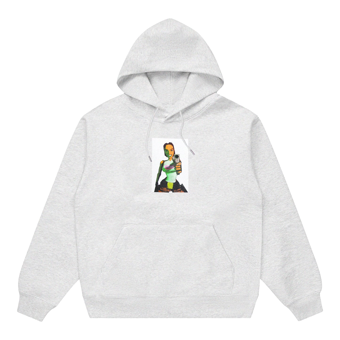 LAURA 4 TEETH HOODIE GRAY