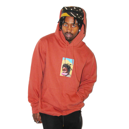 TEETH MASK 10 HOODIE BROWN