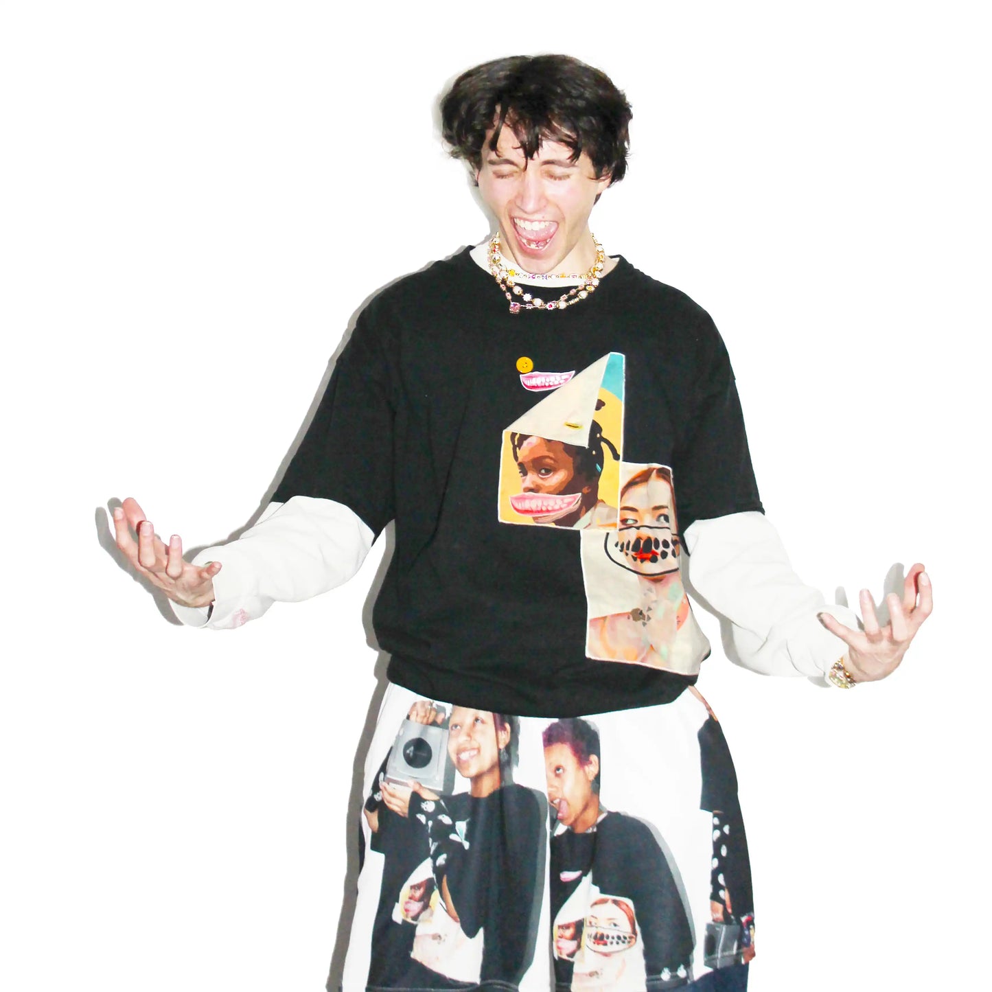 FLAP TEETH ONE OF ONE T-SHIRT BLACK