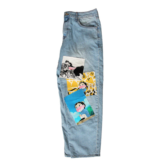 NERD PATCH 3 ONE OF ONE JEANS BLUE