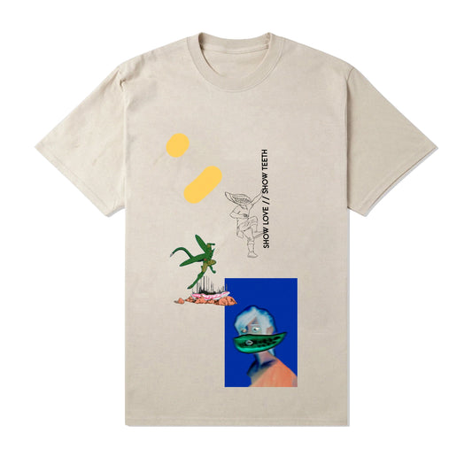 SCATTERED TEETH 5 T-SHIRT BEIGE
