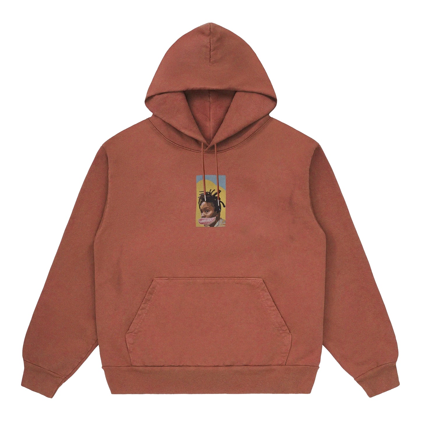 TEETH MASK 2 HOODIE BROWN